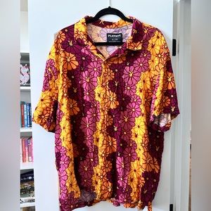 Playboy Psychedelic Floral Button Down | US Men’s XL